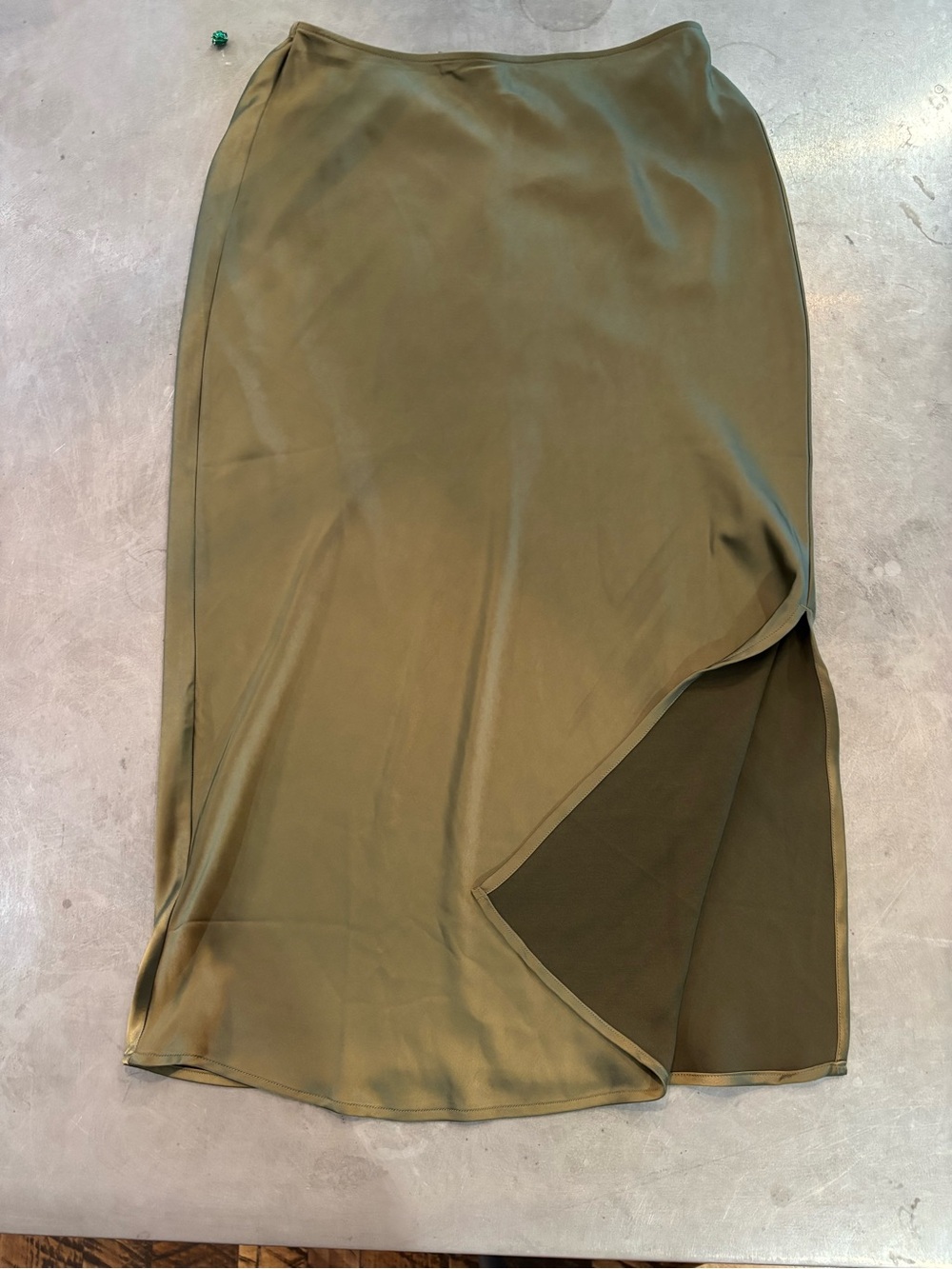 Old Navy Olive Green High-Low Midi Skirt